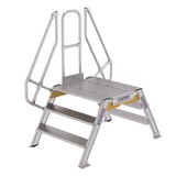 Roossien Aluminium brugtrap 2x3 treden (1.000mm), 60°