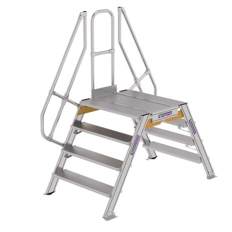 Munk Aluminium brugtrap 2x4 treden (1.000mm), 60°