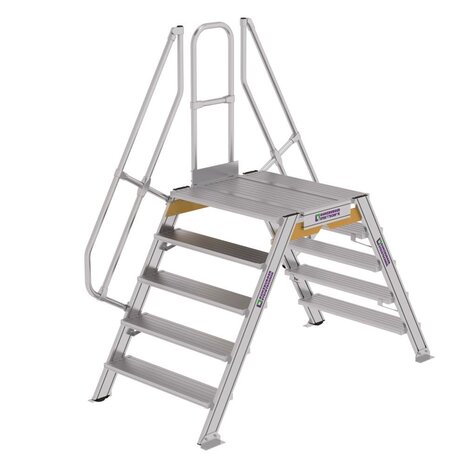 Munk Aluminium brugtrap 2x5 treden (1.000mm), 60° Munk Aluminium brugtrap 2x5 treden (1.000mm), 60°