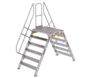 Munk Aluminium brugtrap 2x6 treden (1.000mm), 60°