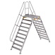 Munk Aluminium brugtrap 2x10 treden (1.000mm), 60° Munk Aluminium brugtrap 2x10 treden (1.000mm), 60°