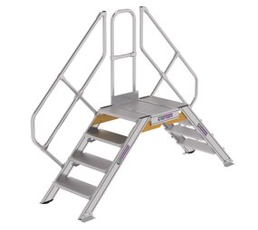 Munk Aluminium brugtrap 2x4 treden (600mm), 45° Munk Aluminium brugtrap 2x4 treden (600mm), 45°