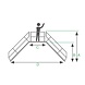 Munk Aluminium brugtrap 2x5 treden (600mm), 45° Munk Aluminium brugtrap 2x5 treden (600mm), 45°