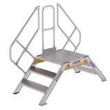 Munk Aluminium brugtrap 2x3 treden (800mm), 45° Munk Aluminium brugtrap 2x3 treden (800mm), 45°