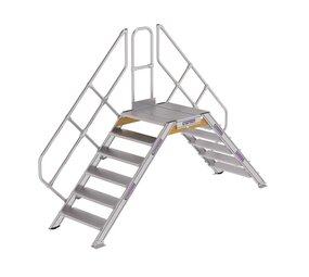 Munk Aluminium brugtrap 2x6 treden (800mm), 45° Munk Aluminium brugtrap 2x6 treden (800mm), 45°