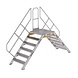 Munk Aluminium brugtrap 2x6 treden (800mm), 45° Munk Aluminium brugtrap 2x6 treden (800mm), 45°