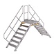Munk Aluminium brugtrap 2x7 treden (800mm), 45° Munk Aluminium brugtrap 2x7 treden (800mm), 45°