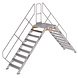 Munk Aluminium brugtrap 2x9 treden (800mm), 45° Munk Aluminium brugtrap 2x9 treden (800mm), 45°