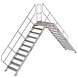 Munk Aluminium brugtrap 2x11 treden (800mm), 45° Munk Aluminium brugtrap 2x11 treden (800mm), 45°