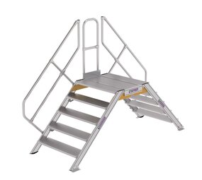 Munk Aluminium brugtrap 2x5 treden (1.000mm), 45° Munk Aluminium brugtrap 2x5 treden (1.000mm), 45°