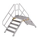 Munk Aluminium brugtrap 2x5 treden (1.000mm), 45° Munk Aluminium brugtrap 2x5 treden (1.000mm), 45°