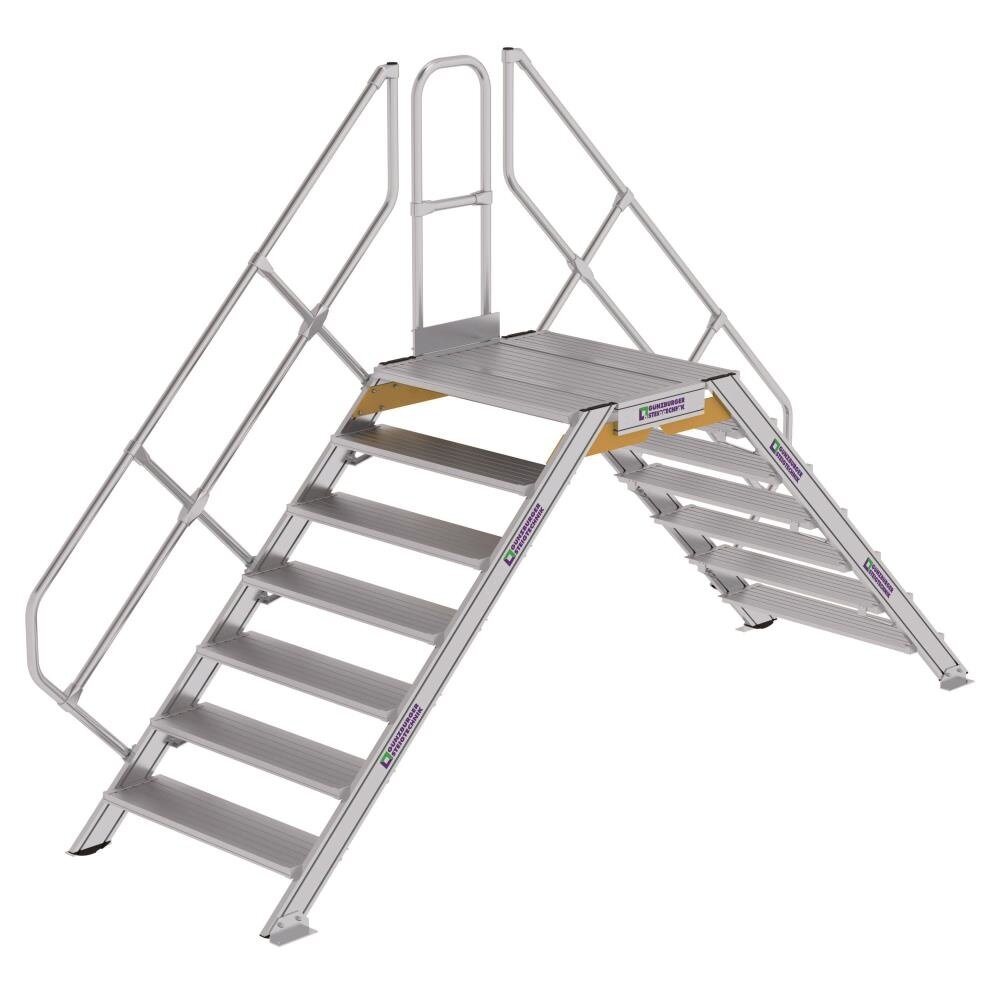 Munk Aluminium brugtrap 2x7 treden (1.000mm), 45° Munk Aluminium brugtrap 2x7 treden (1.000mm), 45°