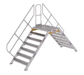 Munk Aluminium brugtrap 2x7 treden (1.000mm), 45° Munk Aluminium brugtrap 2x7 treden (1.000mm), 45°