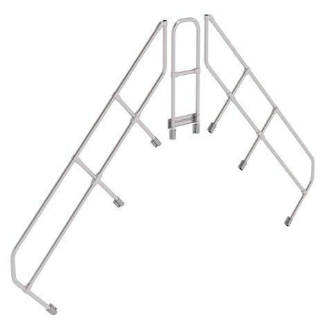 Roossien Tweede leuning voor brugtrap 45°, 2x8 treden Roossien Tweede leuning voor brugtrap 45°, 2x8 treden
