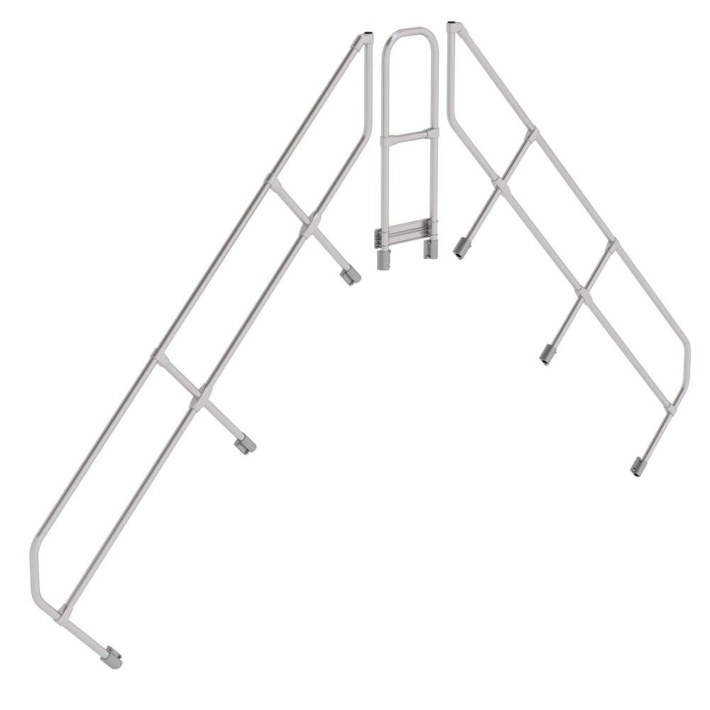 Roossien Tweede leuning voor brugtrap 45°, 2x9 treden