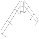 Roossien Tweede leuning voor brugtrap 45°, 2x10 treden