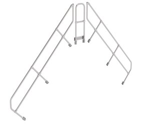 Roossien Tweede leuning voor brugtrap 45°, 2x10 treden