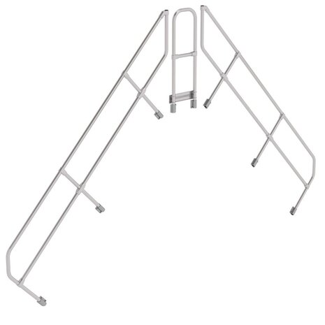 Roossien Tweede leuning voor brugtrap 45°, 2x10 treden