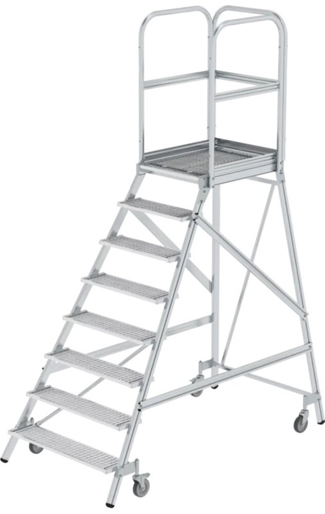 Roossien Aluminium bordestrap met 8 stalen treden