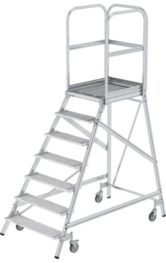 Roossien Aluminium bordestrap met 7 stalen treden