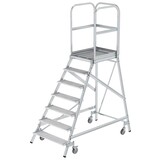 Munk Aluminium bordestrap met 7 stalen treden Munk Aluminium bordestrap met 7 stalen treden