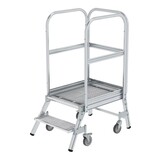 Roossien Aluminium bordestrap met 2 stalen treden