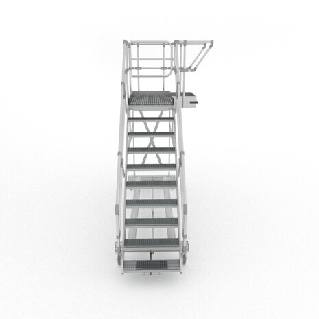 Roossien Verrijdbare platformtrap voor onderhoud machines en generatoren Roossien Verrijdbare platformtrap voor onderhoud machines en generatoren