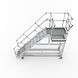 Roossien Verrijdbare platformtrap voor onderhoud machines en generatoren Roossien Verrijdbare platformtrap voor onderhoud machines en generatoren
