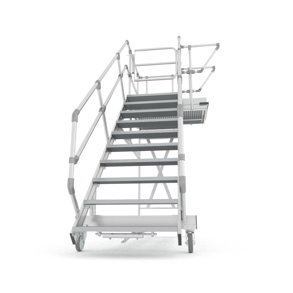 Roossien Verrijdbare platformtrap voor onderhoud machines en generatoren Roossien Verrijdbare platformtrap voor onderhoud machines en generatoren