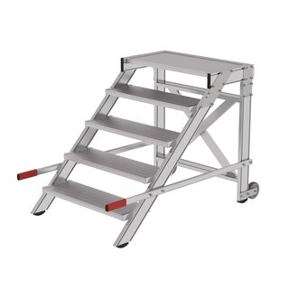 Plateautrappen met handvaten van Ladder.nl