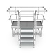 Roossien Verrijdbare platformtrap met extra breed bordes Roossien Verrijdbare platformtrap met extra breed bordes