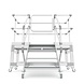Roossien Verrijdbare platformtrap met extra breed bordes Roossien Verrijdbare platformtrap met extra breed bordes