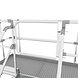 Roossien Verrijdbare platformtrap met extra breed bordes Roossien Verrijdbare platformtrap met extra breed bordes