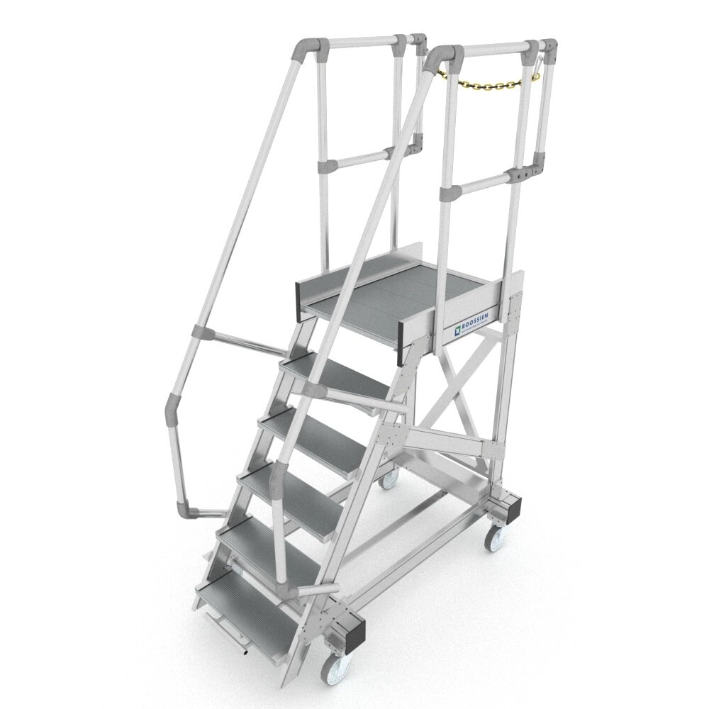 Roossien Verrijdbare bordestrap met centraal remsysteem