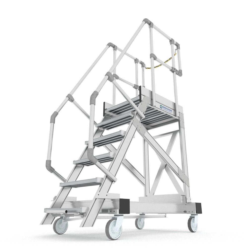 Roossien Verrijdbare bordestrap met centraal remsysteem