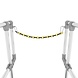 Roossien Verrijdbare bordestrap met centraal remsysteem Roossien Verrijdbare bordestrap met centraal remsysteem