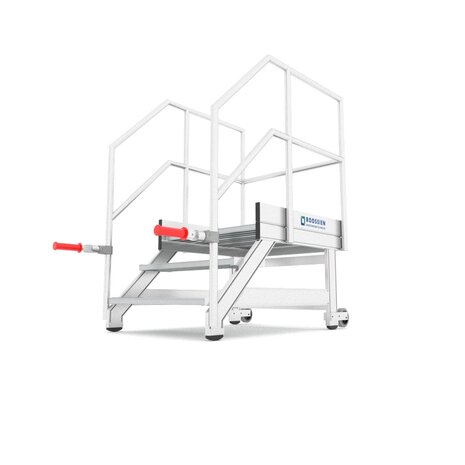 Roossien Verrijdbare bordestrap met inklapbare handgrepen Roossien Verrijdbare bordestrap met inklapbare handgrepen