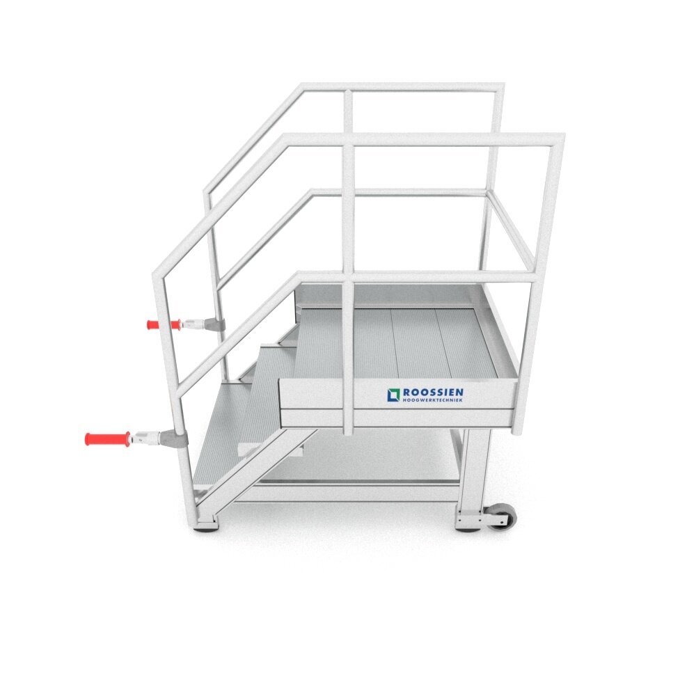 Roossien Verrijdbare bordestrap met inklapbare handgrepen Roossien Verrijdbare bordestrap met inklapbare handgrepen