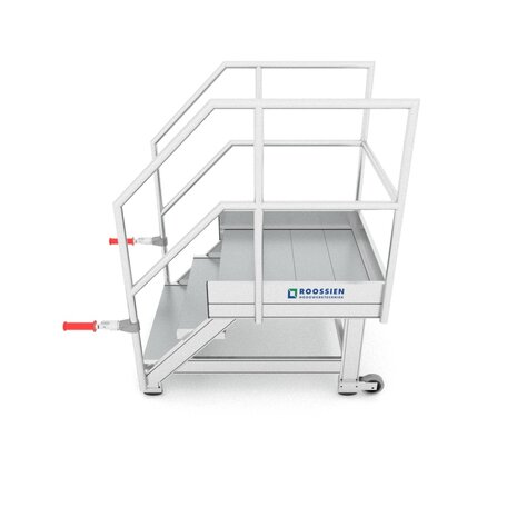 Roossien Verrijdbare bordestrap met inklapbare handgrepen Roossien Verrijdbare bordestrap met inklapbare handgrepen