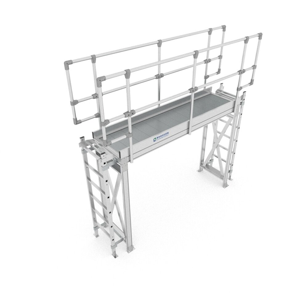 Roossien Aluminium overstapbordes met toegangsladders Roossien Aluminium overstapbordes met toegangsladders