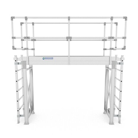 Roossien Aluminium overstapbordes met toegangsladders Roossien Aluminium overstapbordes met toegangsladders