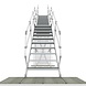 Roossien Aluminium steektrap voor toegang silo Roossien Aluminium steektrap voor toegang silo