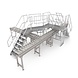 Roossien Brugtrap van roestvast staal (RVS) Roossien Brugtrap van roestvast staal (RVS)