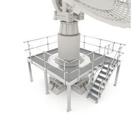 Roossien Werkplatform voor radarsysteem Roossien Werkplatform voor radarsysteem