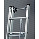Munk 3-delige aluminium optrekladder, 3x18 sporten Munk 3-delige aluminium optrekladder, 3x18 sporten