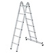 Roossien Aluminium klapladder, 2x6 sporten