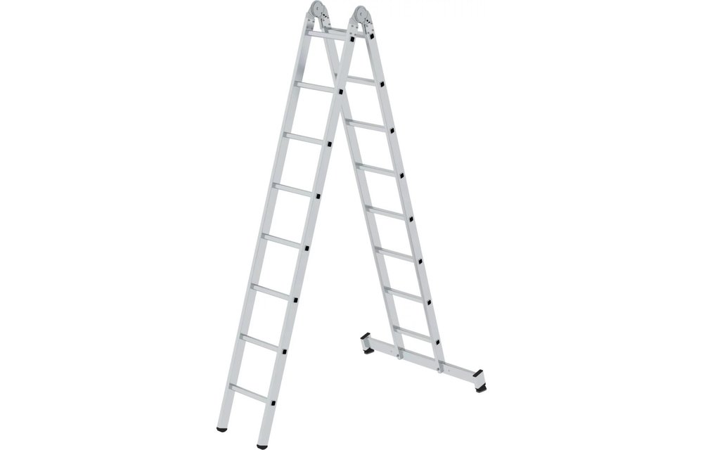 Aluminium klapladder, 2x8 sporten