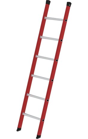 Roossien Kunststof enkele ladder, 6 sporten Roossien Kunststof enkele ladder, 6 sporten