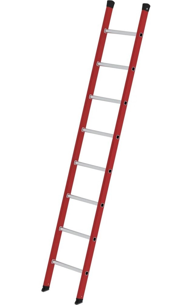 Roossien Kunststof enkele ladder, 8 sporten Roossien Kunststof enkele ladder, 8 sporten