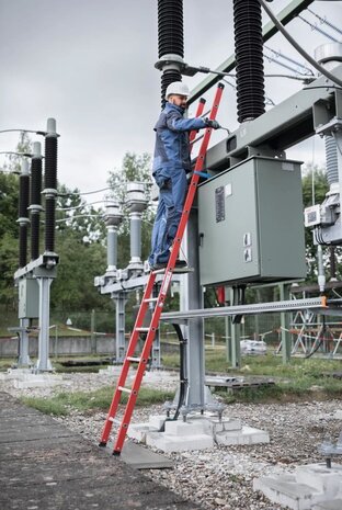 Munk Kunststof enkele ladder, 14 sporten